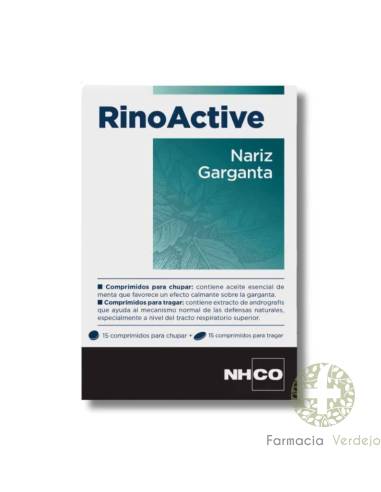 NHCO RINOACTIVE 15 COMPRIMIDOS PARA CHUPAR + 15 COMPRIMIDOS PARA TRAGAR