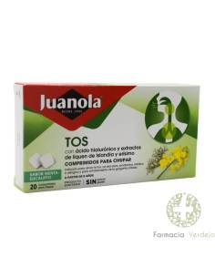 JUANOLA TOS 20 COMPRIMIDOS PARA CHUPAR SABOR MENTA EUCALIPTO