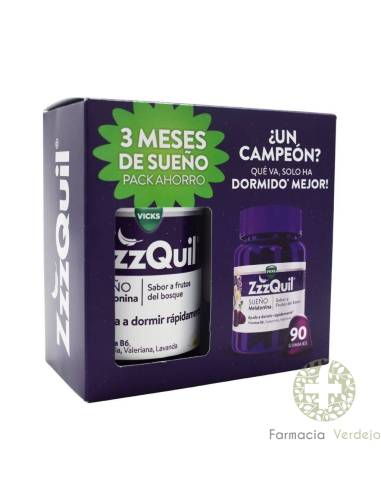 ZZZQUIL PACK AHORRO 90 GUMMIES 3 meses de sueño