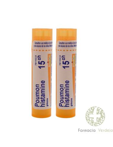 POUMON HISTAMINE BOIRON C15 GLOBULOS 2 ENVASES 4 G