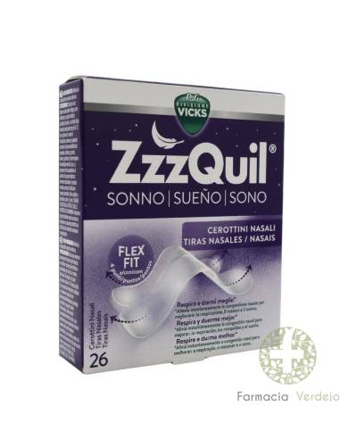 ZZZQUIL SUEÑO 26 TIRAS NASALES