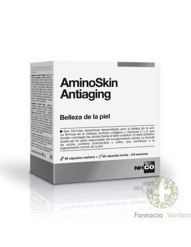 AMINOSKIN ANTIAGING 56 CAPSULAS MAÑANA + 56...
