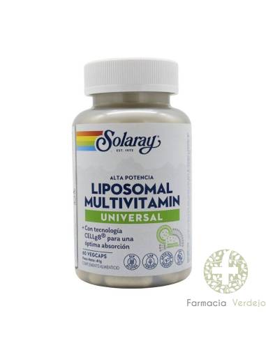 LIPOSOMAL MULTIVITAMIN UNIVERSAL SOLARAY60...