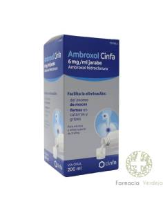AMBROXOL CINFA 6 MG/ML DE XAROPE 200 ML