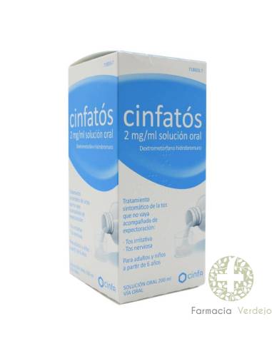 CINFATOS ANTITUSIVO 2 MG/ML SOLUCION ORAL 200 ML